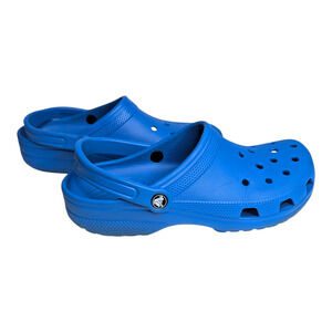 Crocs Classic Clog Bright Colbat Blue Comfort Slip On Shoes Sz Men 10 Women 12